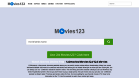 What Movies123.watch website looked like in 2020 (3 years ago)