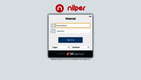 What Mail.nilper.ir website looked like in 2020 (3 years ago)