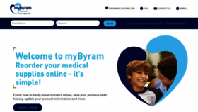 What Mybyramhealthcare.com website looked like in 2020 (3 years ago)