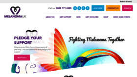 What Melanomauk.org.uk website looked like in 2020 (3 years ago)