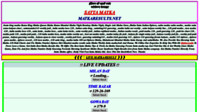 What Matkaresults.net website looked like in 2020 (3 years ago)