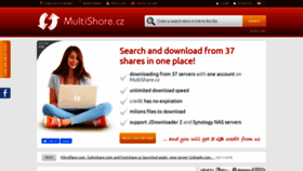 What Multishare.cz website looked like in 2020 (5 years ago)