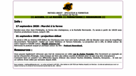What Mathieua.fr website looked like in 2020 (3 years ago)