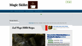 What Magicskillet.com website looked like in 2020 (3 years ago)