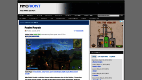 What Mmofront.com website looked like in 2020 (3 years ago)