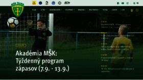 What Mskzilina.sk website looked like in 2020 (3 years ago)