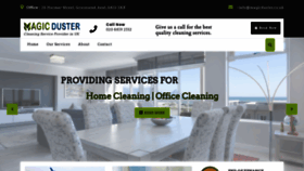 What Magicduster.co.uk website looked like in 2020 (4 years ago)