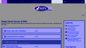 What Modellpferdeforum.de website looked like in 2020 (3 years ago)