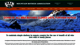 What Mountainbothies.org.uk website looked like in 2020 (3 years ago)