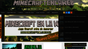 What Minecraftenlaweb.net website looked like in 2020 (3 years ago)