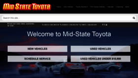 What Midstatetoyota.com website looked like in 2020 (3 years ago)