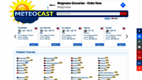 What Meteocast.net website looked like in 2020 (5 years ago)