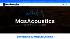 What Masacoustics.it website looked like in 2020 (3 years ago)