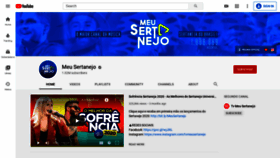 What Meusertanejo.com.br website looked like in 2020 (3 years ago)