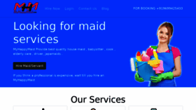 What Myhappymaid.com website looked like in 2020 (3 years ago)