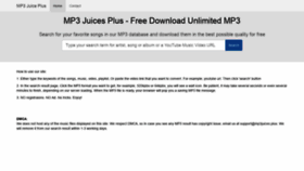 What Mp3juices.plus website looked like in 2020 (3 years ago)