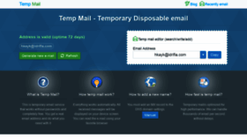 What Mail-temp.com website looked like in 2020 (3 years ago)