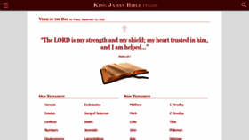 What M.kingjamesbibleonline.org website looked like in 2020 (3 years ago)