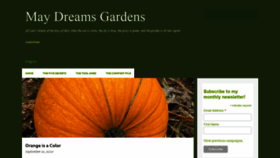 What Maydreamsgardens.com website looked like in 2020 (3 years ago)