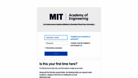 What Moodle.mitaoe.ac.in website looked like in 2020 (3 years ago)