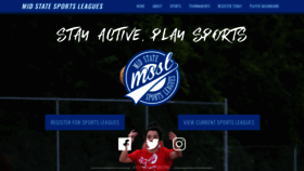 What Midstatesportsleagues.com website looked like in 2020 (3 years ago)