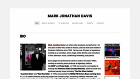 What Markjonathandavis.com website looked like in 2020 (3 years ago)