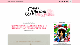 What Miriammerrygoround.com website looked like in 2020 (3 years ago)