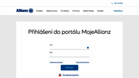 What Moje.allianz.cz website looked like in 2020 (3 years ago)