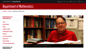 What Math.uh.edu website looked like in 2020 (3 years ago)