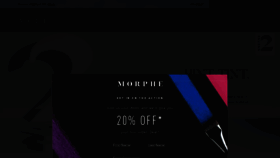 What Morphebrushes.com website looked like in 2020 (3 years ago)