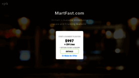 What Martfast.com website looked like in 2020 (3 years ago)