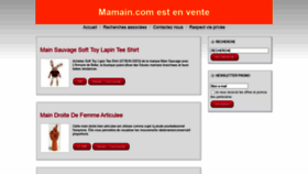 What Mamain.com website looked like in 2020 (3 years ago)