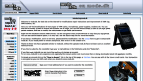 What Mods.dk website looked like in 2020 (3 years ago)