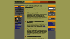 What Magersucht.de website looked like in 2020 (3 years ago)