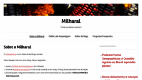 What Milharal.org website looked like in 2020 (3 years ago)