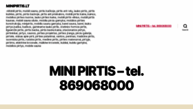 What Minipirtis.lt website looked like in 2020 (3 years ago)