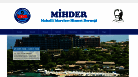 What Mihder.org.tr website looked like in 2020 (3 years ago)