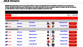 What Mlb-streams.tv website looked like in 2020 (3 years ago)