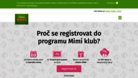 What Mimi-klub.cz website looked like in 2020 (3 years ago)