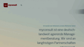 What Myconsult.de website looked like in 2020 (3 years ago)