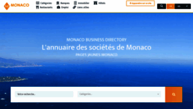 What Monacobusinessdirectory.com website looked like in 2020 (3 years ago)