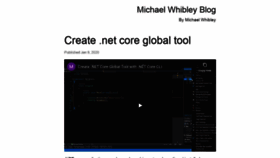 What Michaelwhibley.com website looked like in 2020 (3 years ago)