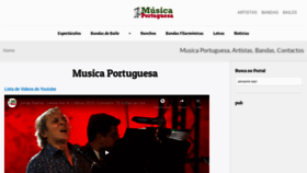 What Musica-portuguesa.com website looked like in 2020 (3 years ago)