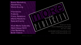 What Morethanpublicity.com website looked like in 2020 (3 years ago)