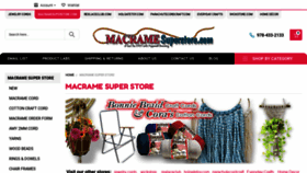 What Macramesuperstore.com website looked like in 2020 (3 years ago)