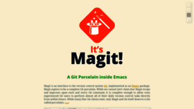 What Magit.vc website looked like in 2020 (3 years ago)
