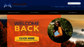 What Mayland.edu website looked like in 2020 (3 years ago)