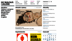 What Moravska-galerie.cz website looked like in 2020 (3 years ago)