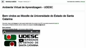 What Moodle.udesc.br website looked like in 2020 (3 years ago)