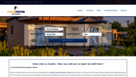 What Mobilhomedefrance.com website looked like in 2020 (3 years ago)